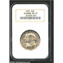 1921 50C Alabama MS63 NGC.