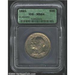 1921 50C Alabama MS64 ICG.