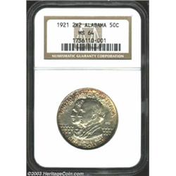 1921 50C Alabama 2x2 MS64 NGC.