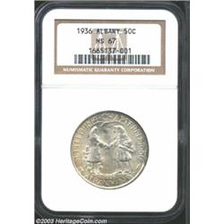 1936 50C Albany MS67 NGC.