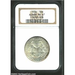 1936 50C Albany MS67 NGC.