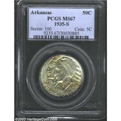 1935-S 50C Arkansas MS67 PCGS.