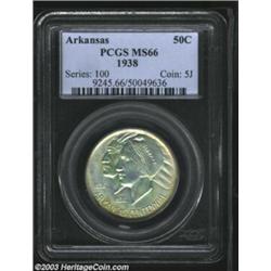 1938 50C Arkansas MS66 PCGS.