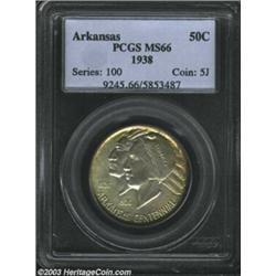 1938 50C Arkansas MS66 PCGS.