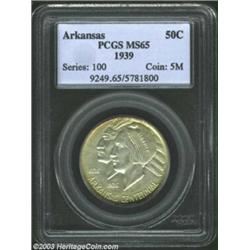 1939 50C Arkansas MS65 PCGS.