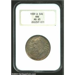 1939-D 50C Arkansas MS65 NGC.