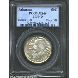 1939-D 50C Arkansas MS66 PCGS.