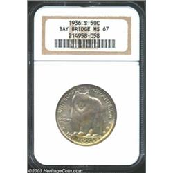 1936-S 50C Bay Bridge MS67 NGC.