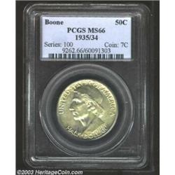 1935/34 50C Boone MS66 PCGS.