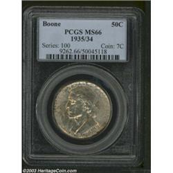 1935/34 50C Boone MS66 PCGS.