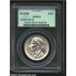 1935/34-D 50C Boone MS64 PCGS.