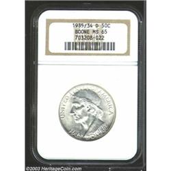1935/34-D 50C Boone MS65 NGC.