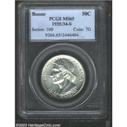 1935/34-S 50C Boone MS65 PCGS.