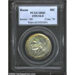 1935/34-S 50C Boone MS65 PCGS.