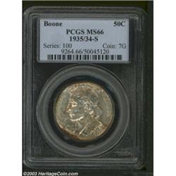 1935/34-S 50C Boone MS66 PCGS.