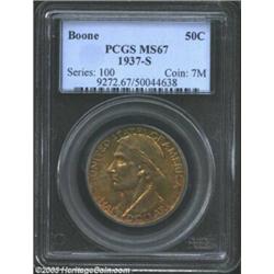 1937-S 50C Boone MS67 PCGS.