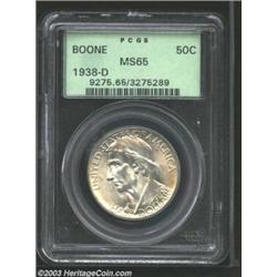 1938-D 50C Boone MS65 PCGS.