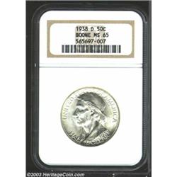 1938-D 50C Boone MS65 NGC.