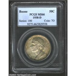 1938-D 50C Boone MS66 PCGS.