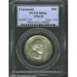 1936-D 50C Cincinnati MS66 PCGS.