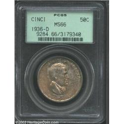 1936-D 50C Cincinnati MS66 PCGS.
