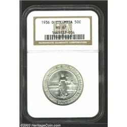 1936-D 50C Columbia MS67 NGC.