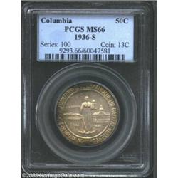 1936-S 50C Columbia MS66 PCGS.