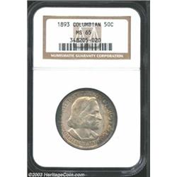 1893 50C Columbian MS65 NGC.