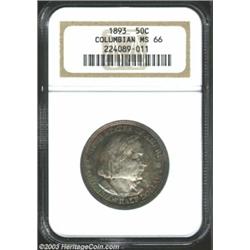 1893 50C Columbian MS66 NGC.