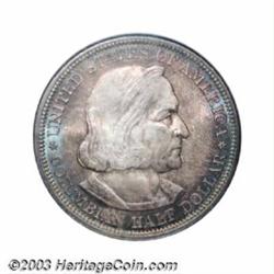 1893 50C Columbian MS67 NGC.