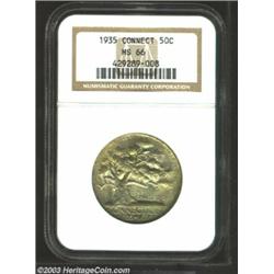 1935 50C Connecticut MS66 NGC.