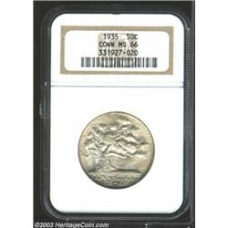 1935 50C Connecticut MS66 NGC.