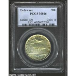 1936 50C Delaware MS66 PCGS.