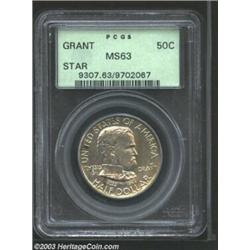 1922 50C Grant with Star MS63 PCGS.