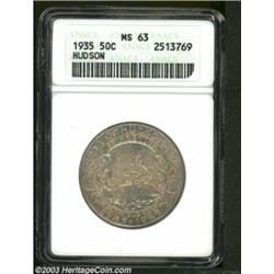 1935 50C Hudson MS63 ANACS.