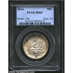 1946 50C Iowa MS67 PCGS.