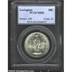 1925 50C Lexington MS65 PCGS.