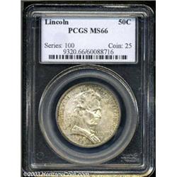 1918 50C Lincoln MS66 PCGS.