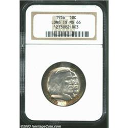 1936 50C Long Island MS66 NGC.