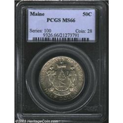 1920 50C Maine MS66 PCGS.