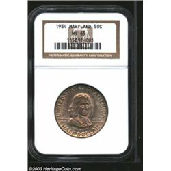 1934 50C Maryland MS65 NGC.