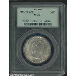 1934 50C Maryland MS66 PCGS.