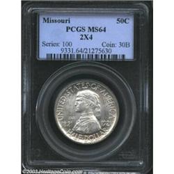 1921 50C Missouri 2x4 MS64 PCGS.