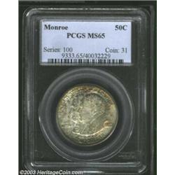 1923-S 50C Monroe MS65 PCGS.