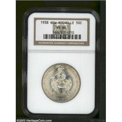 1938 50C New Rochelle MS66 NGC.