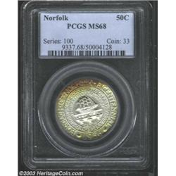 1936 50C Norfolk MS68 PCGS.