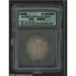 1925 Medal Norse Thin Planchet MS66 ICG.