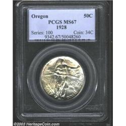 1928 50C Oregon MS67 PCGS.