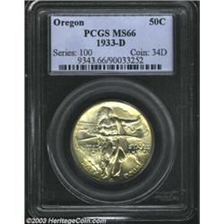 1933-D 50C Oregon MS66 PCGS.