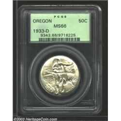 1933-D 50C Oregon MS66 PCGS.